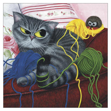 'Still Got the Blues for You' Cat Greeting Card by Tamsin Lord
