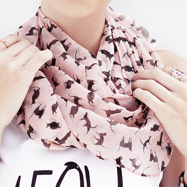 Cat Themed Scarves for Under £10