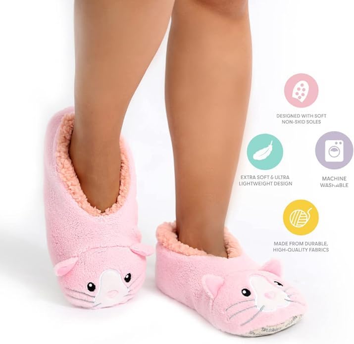 Pink Cat Lady SnuggUps Slippers