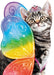 Rainbow Cat Greeting Card