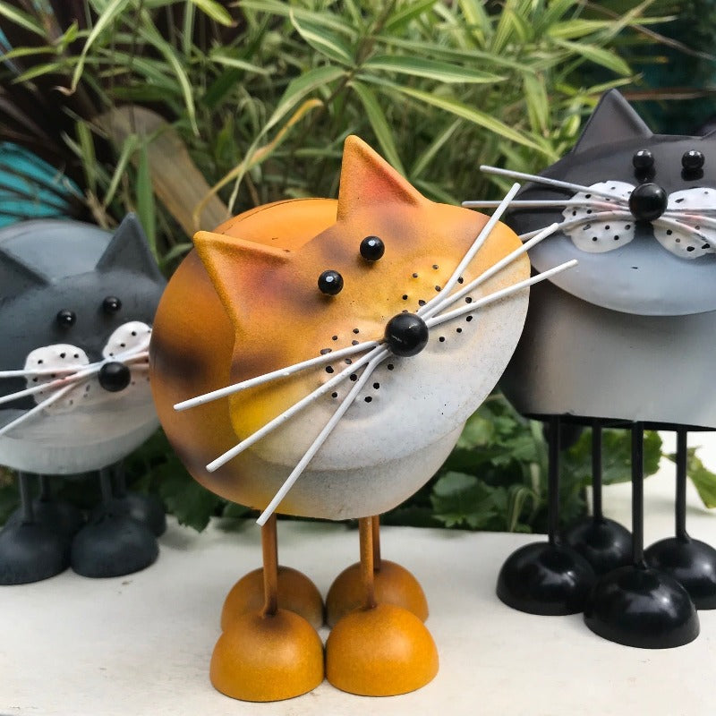 Set of 3, Grey, Black and Ginger Fun Bobbin' Cats - Gift Set