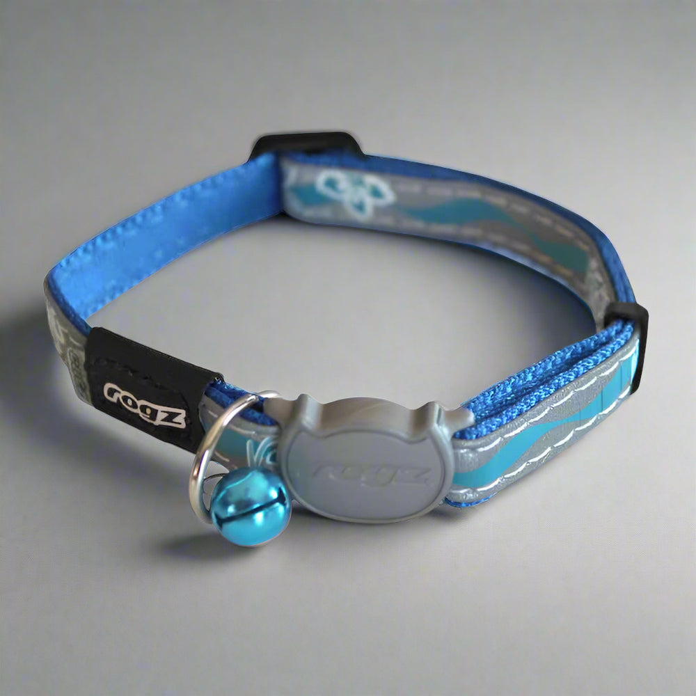Rogz Blue Night Cat Collar