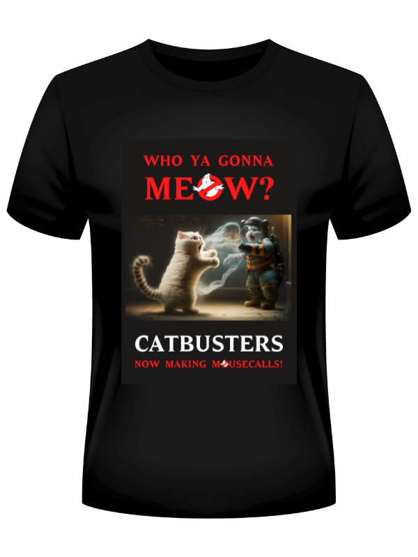 Catbusters Heavyweight Unisex Crewneck T-shirt