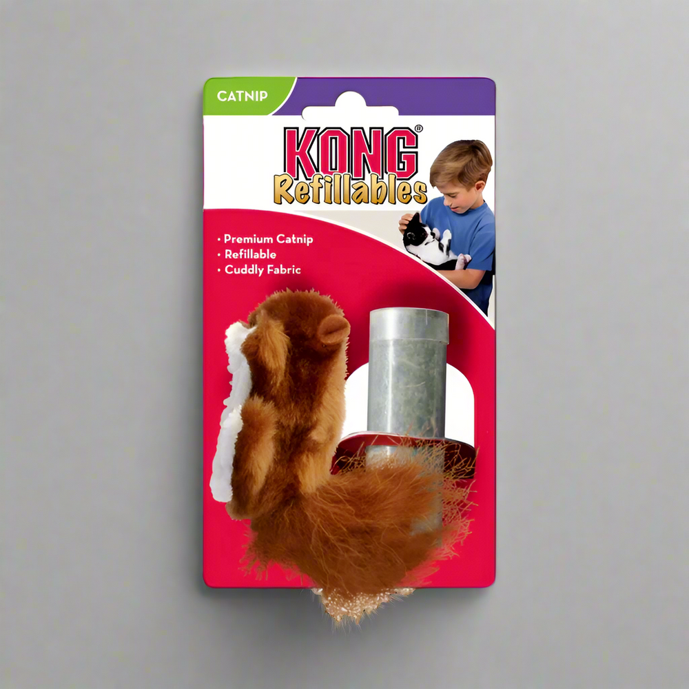 KONG Refillable Squirrel Catnip Toy