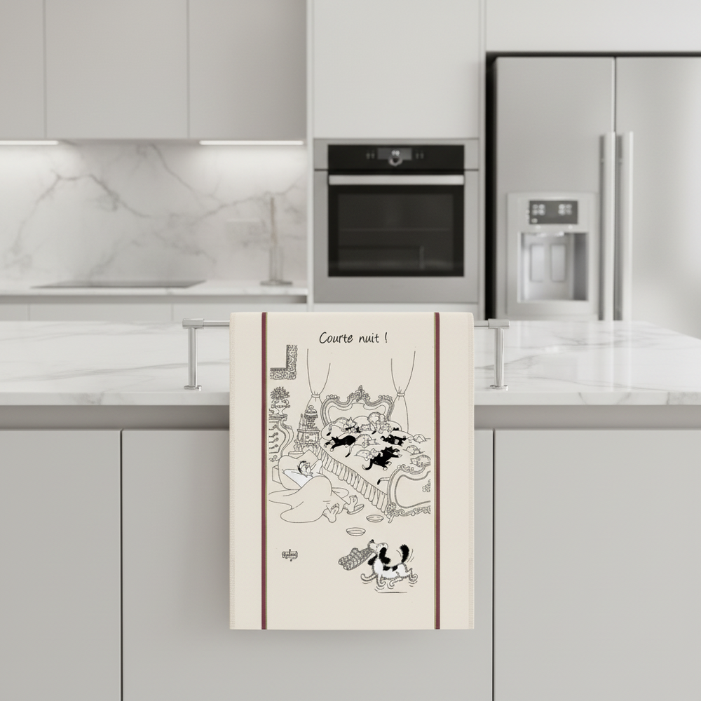 Courte Nuit Dubout Cats Tea Towel