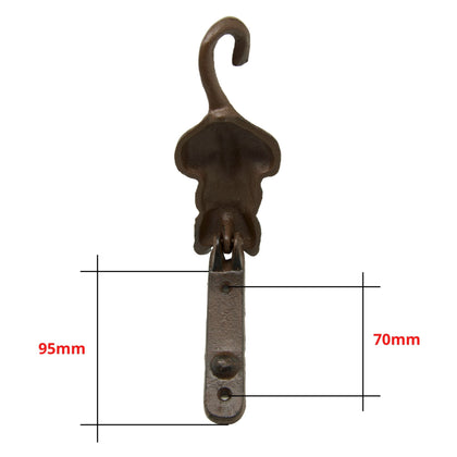 Cast Iron Keyhook 7 Cats Tails and matching Door Knocker Gift Set Home