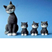 DUB22 - Dubout Cats - Cats in a Row Figurine