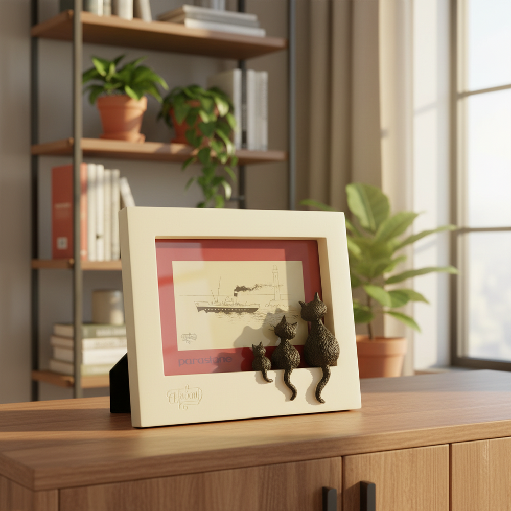 Albert Dubout Les Chats de Dubout Cat Picture Frame