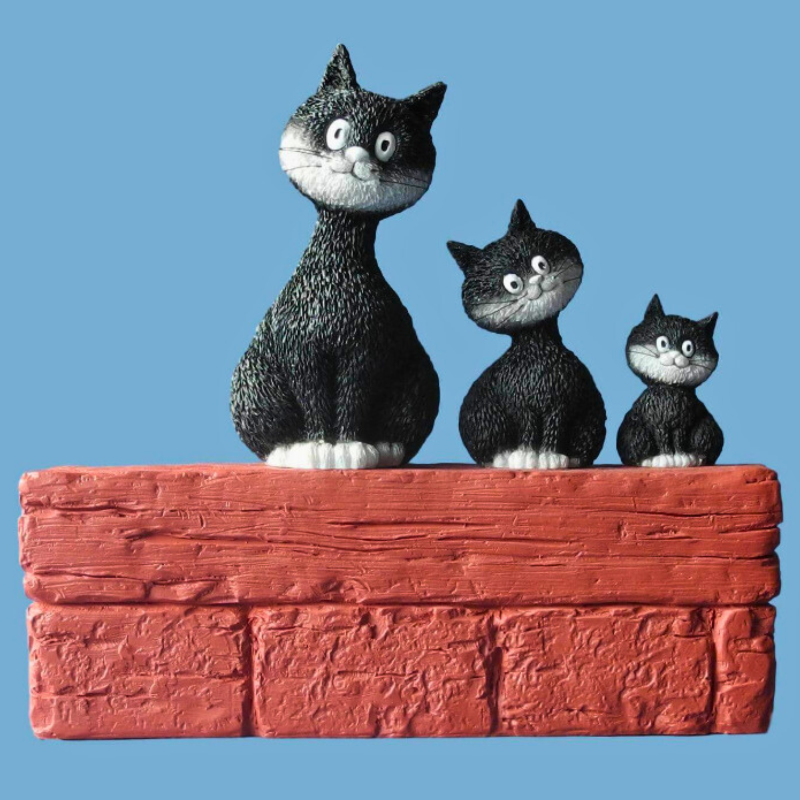 Dubout Cats - Threesome Cat Figurine