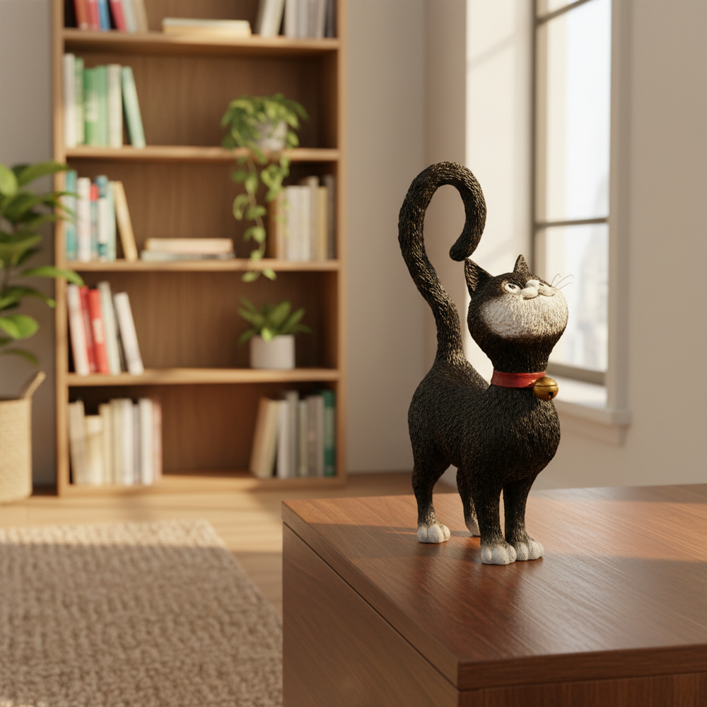 Dubout Cats - Whats's for Dinner? Cat Figurine