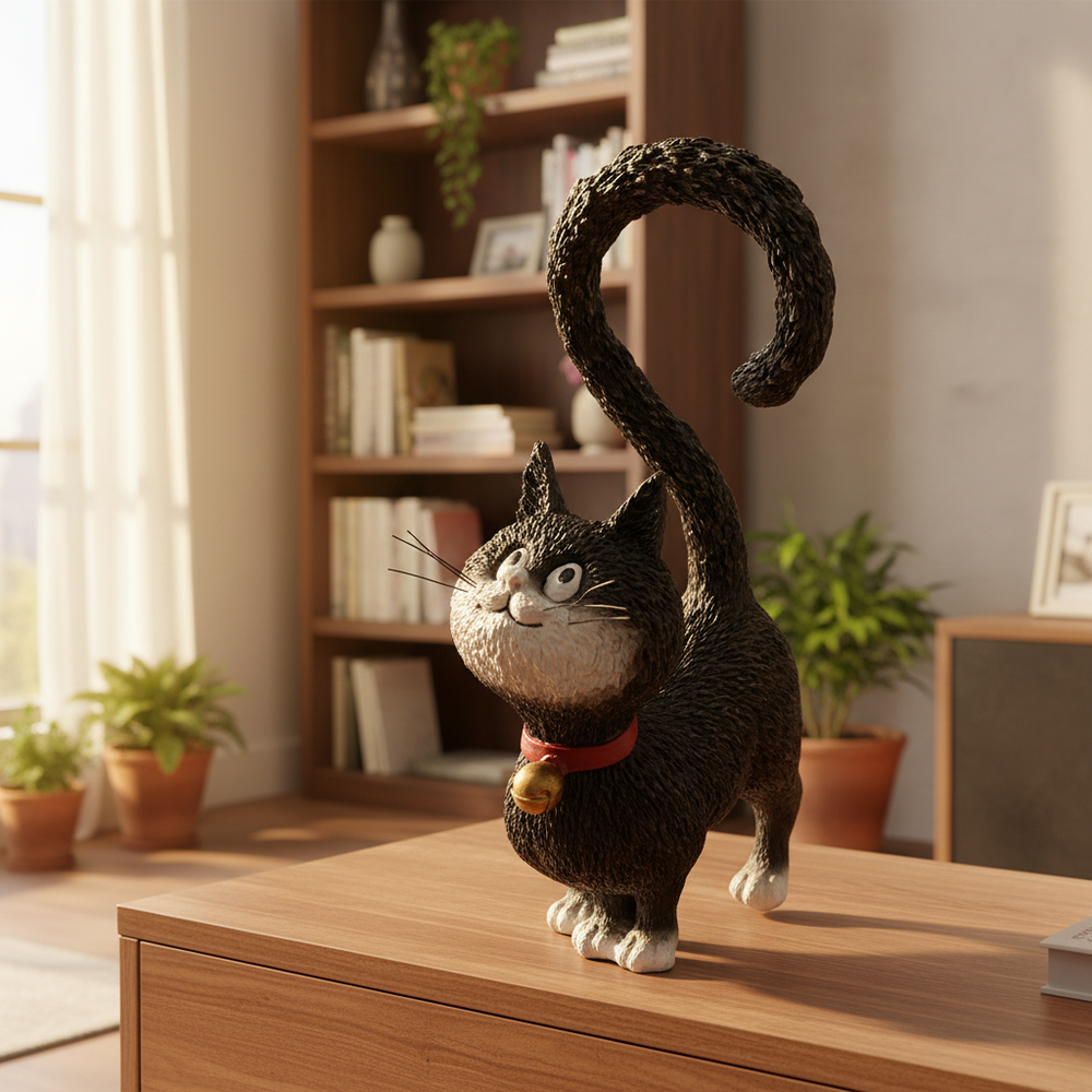 Dubout Cats - Whats's for Dinner? Cat Figurine