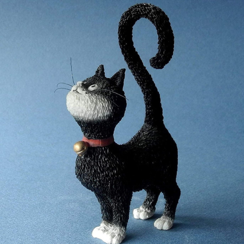 DUB57 Dubout Cats - Whats's for Dinner? Cat Figurine