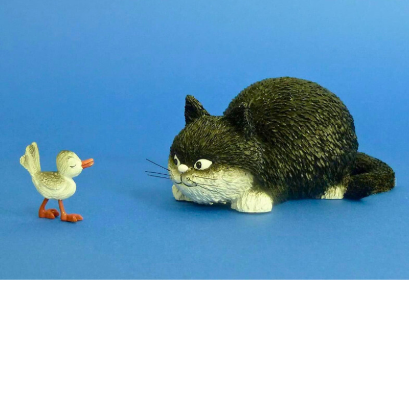 Dubout Cats - Got You! Cat Figurine