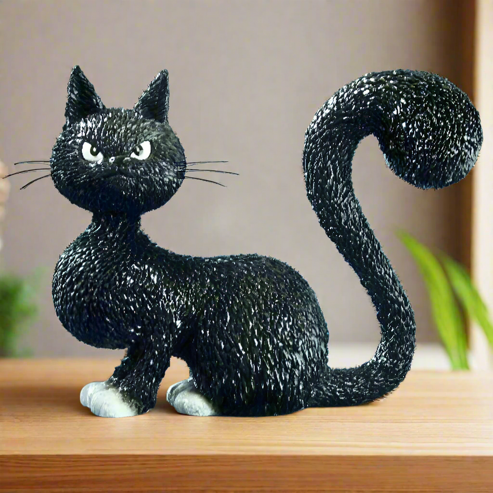 Dubout Cats - La Belle Black Cat Figurine