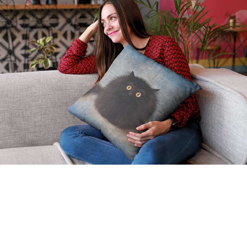 Oreo Cat Soft Feel Cushion
