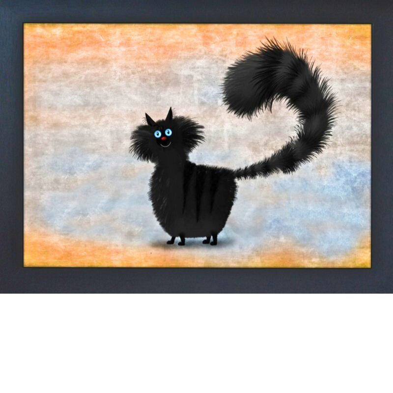 Bourbon Black Cat Lap Tray by Fabulous Felines