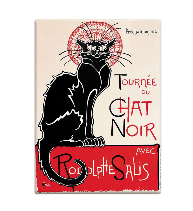 1896 Tournée Du Chat Noir Black Cat Fridge Magnet