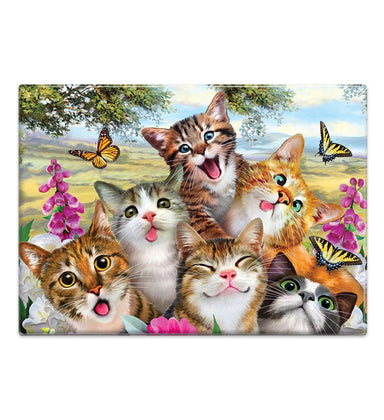 Cat Selfie Funny Fridge Magnet