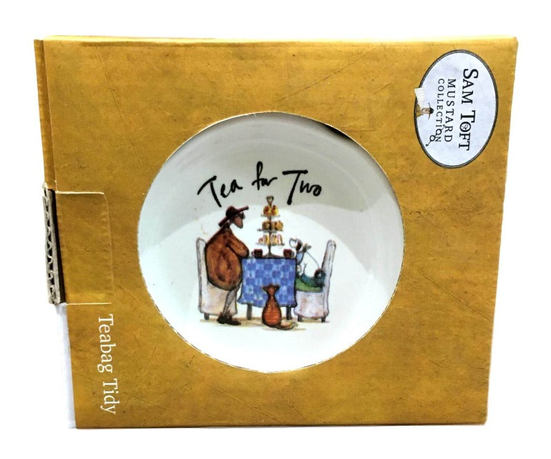 Sam Toft Tea for Two Tea Bag Tidy Spoon Rest and Scatter Tray - Gift Set