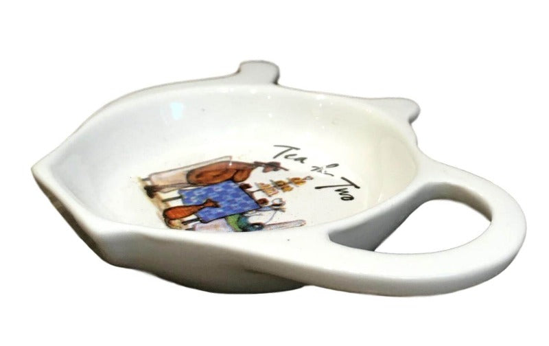 Sam Toft Tea for Two Tea Bag Tidy Spoon Rest and Scatter Tray - Gift Set