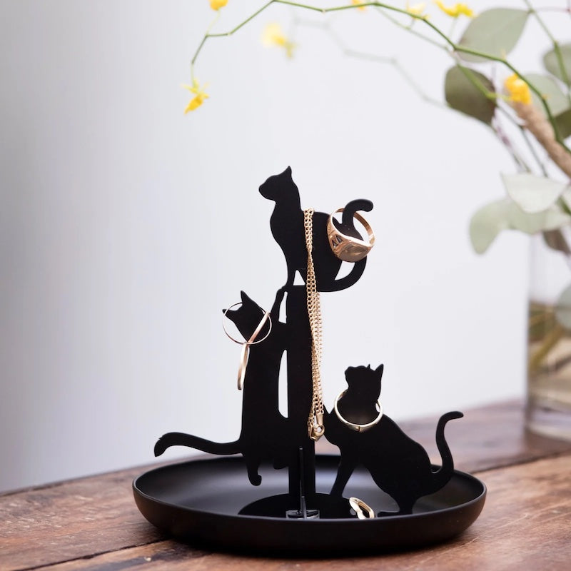 Black Cat Jewellery Stand