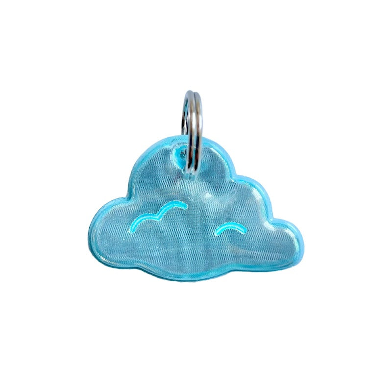 Kittyrama Reflective Blue Cloud Collar Charm