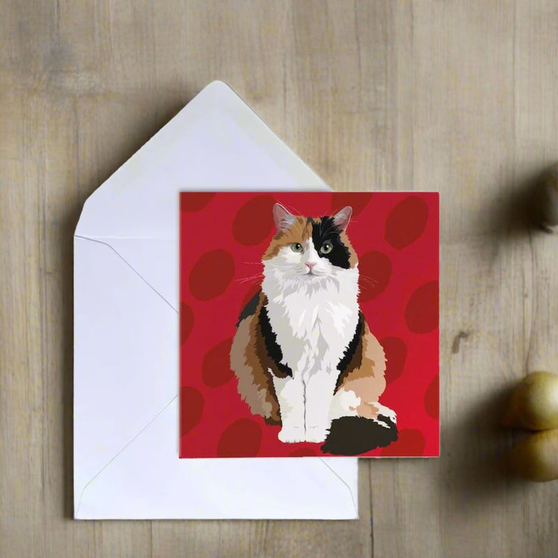 Tortoiseshell Cat Greeting Card