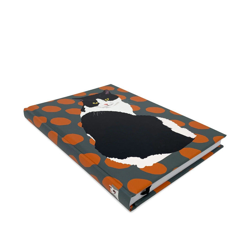 Black & White Cat A5 Hardback Notebook