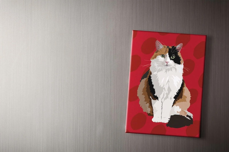 Leslie Gerry Tortoiseshell Cat Fridge Magnet