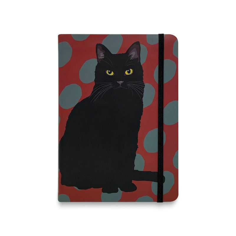 Leslie Gerry Black Cat Notebook