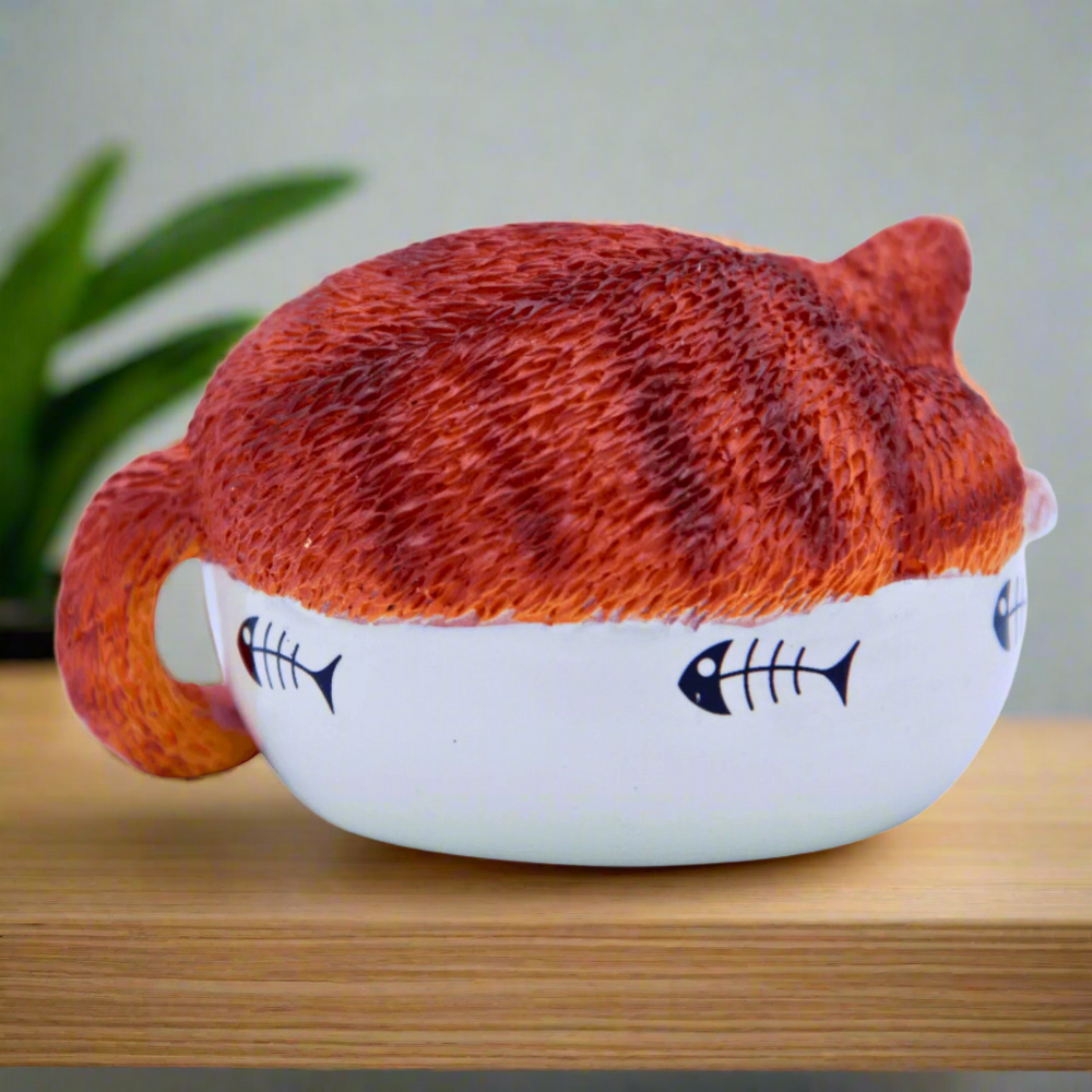 9 Lives Fat Cat Ginger Figurine