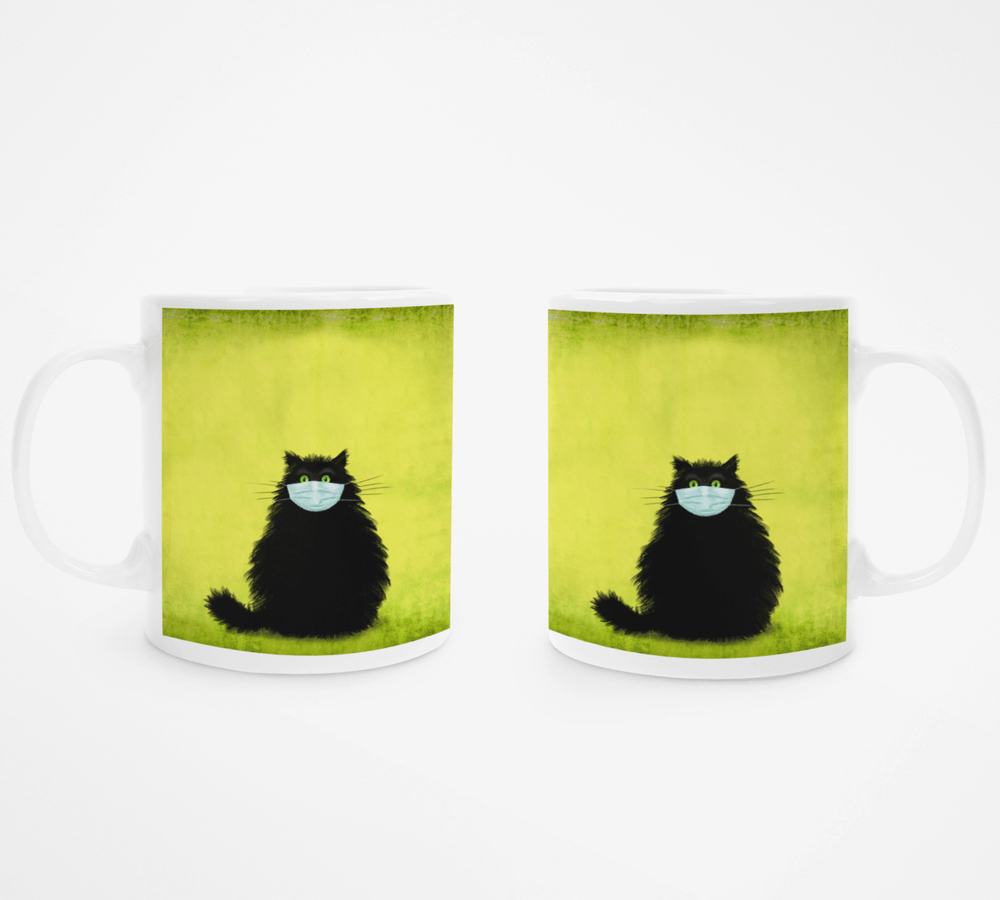 The Masketeer Collection Cat Mug Cushion and Card Mask Gift Set
