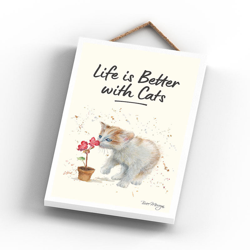 FIZZ - Life is Better with Cats Hanging Sign