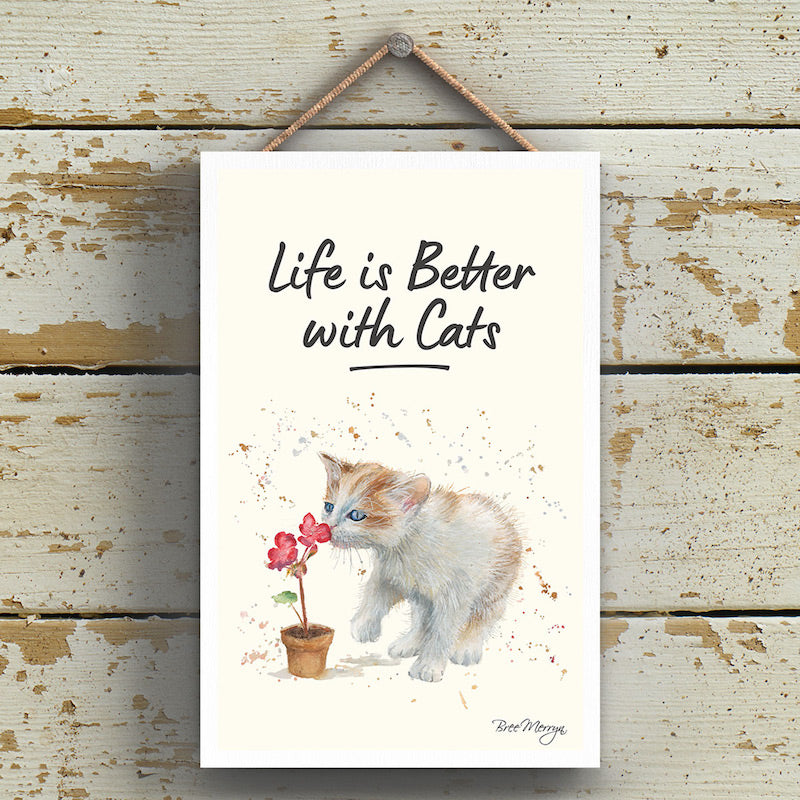 FIZZ - Life is Better with Cats Hanging Sign