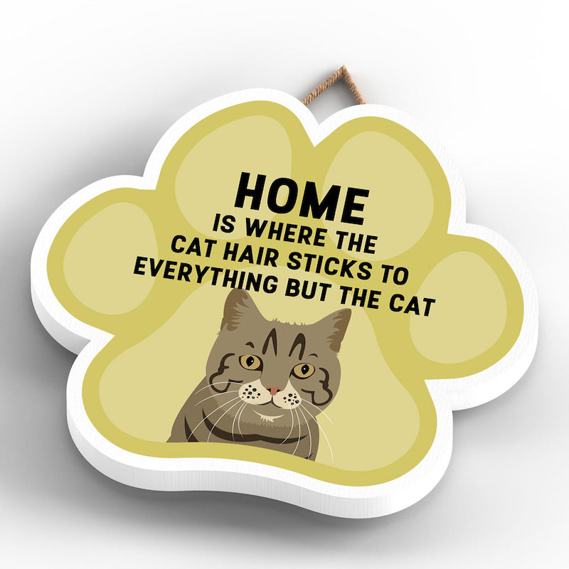 Katie Pearson Funny Wooden Hanging Paw Shape Sign