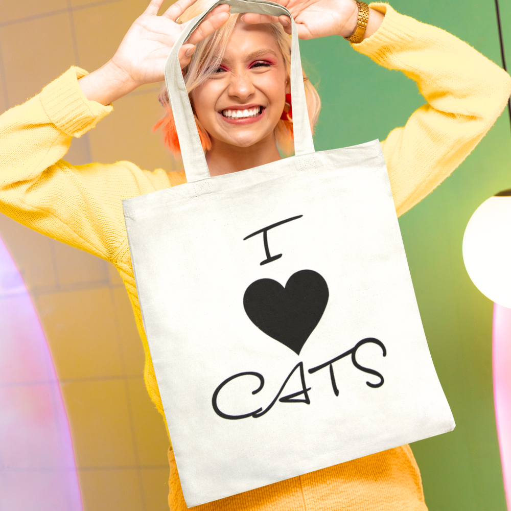 I Love Cats Tote Bag