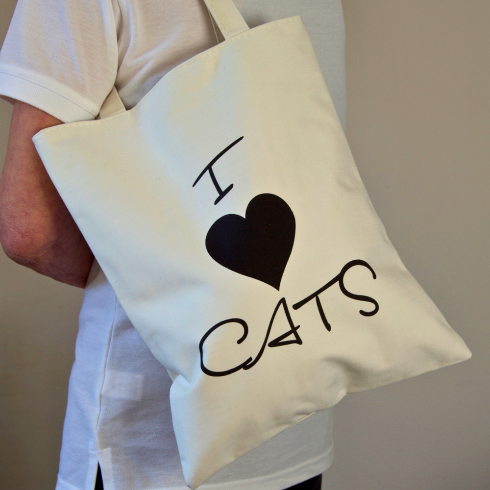 I Love Cats Tote Bag