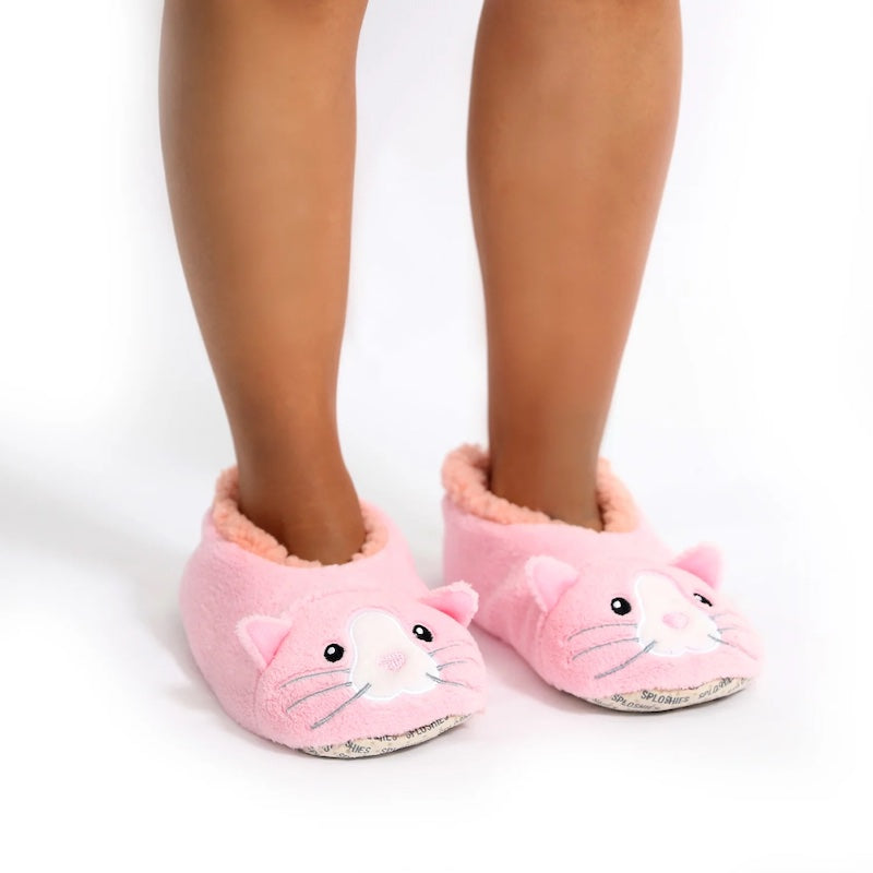 Pink Cat Lady SnuggUps Slippers