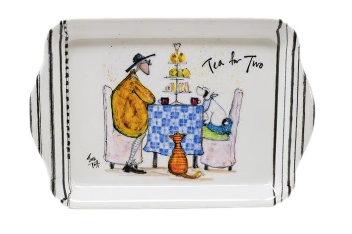 Sam Toft Tea for Two Cat & Dog and Kooks Cola Scatter Trays Pair - Gift Set