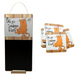 Sanpaper Kisses Cat Chalkboard & Chalk with Matching Coasters - Gift Set