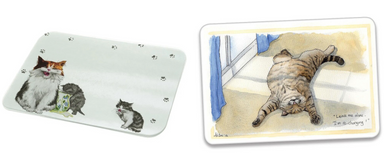 Set of 2 Cat Worktop Savers / Protectors