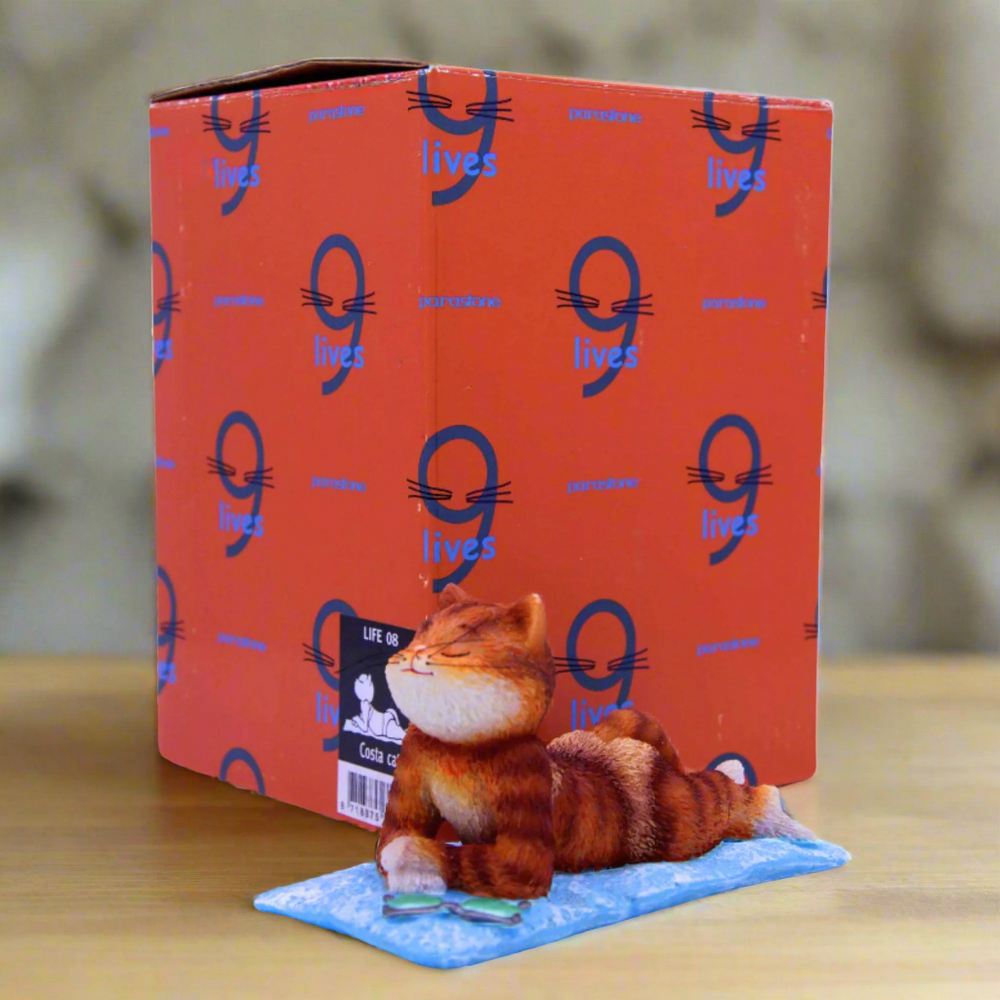 9 Lives Costa Cat Ginger Figurine