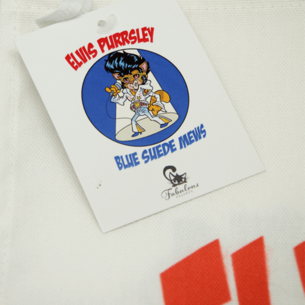 Elvis Purrsley Cat Cotton Tea Towel