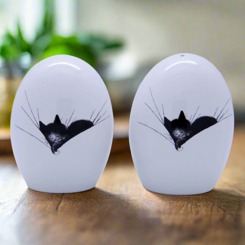 Dubout Cats "Gros Dodo" Ceramic Salt and Pepper Set