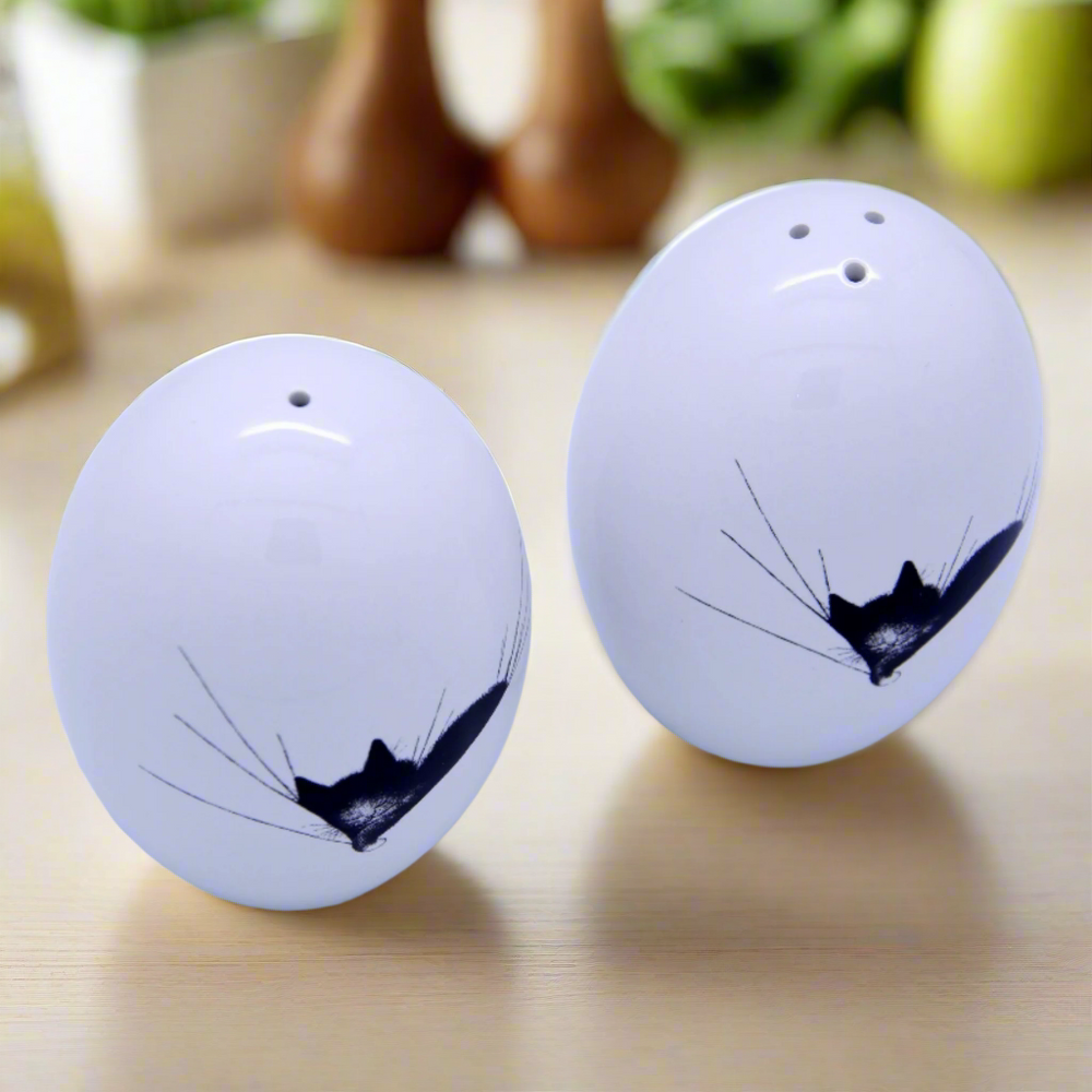 Dubout Cats "Gros Dodo" Ceramic Salt and Pepper Set