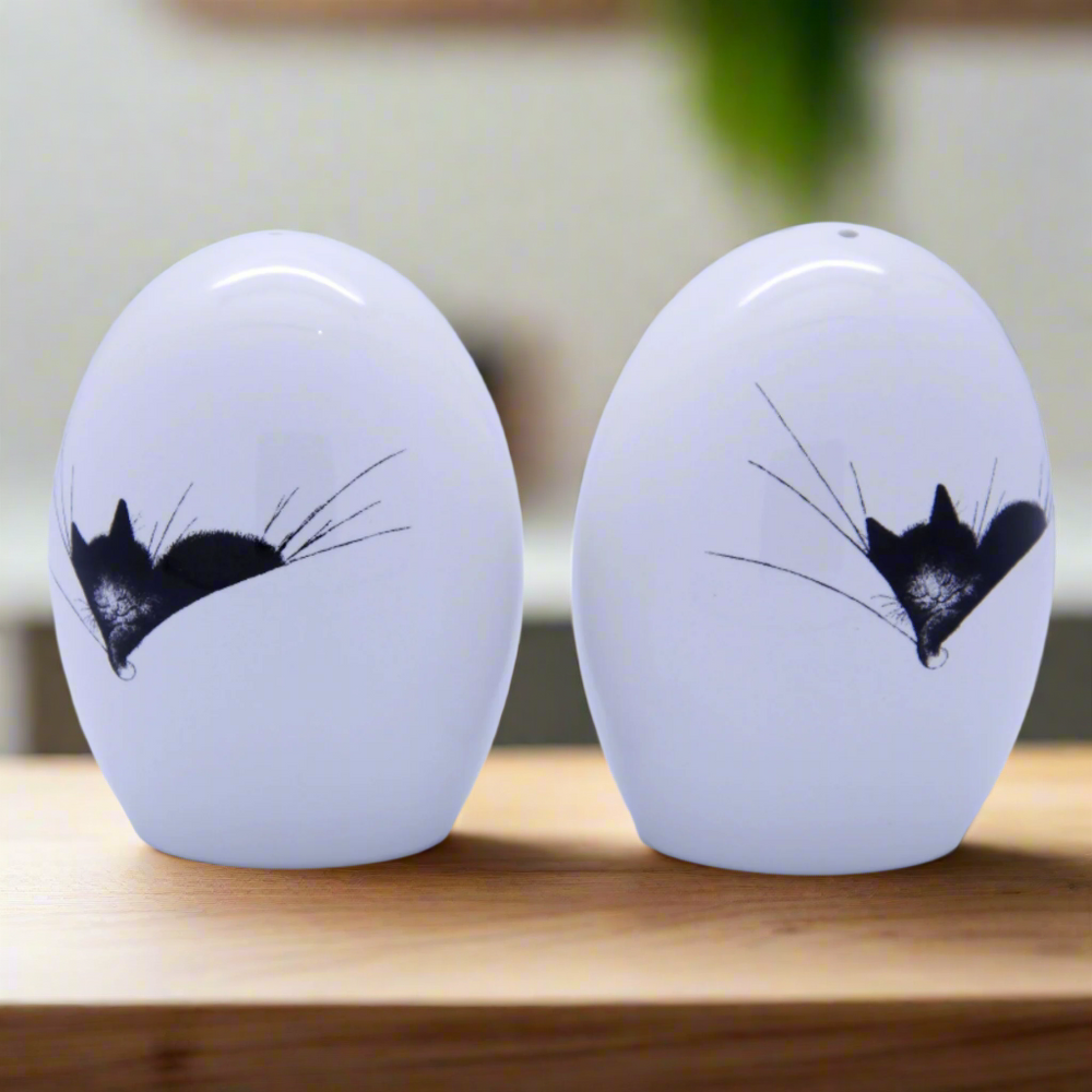 Dubout Cats "Gros Dodo" Ceramic Salt and Pepper Set