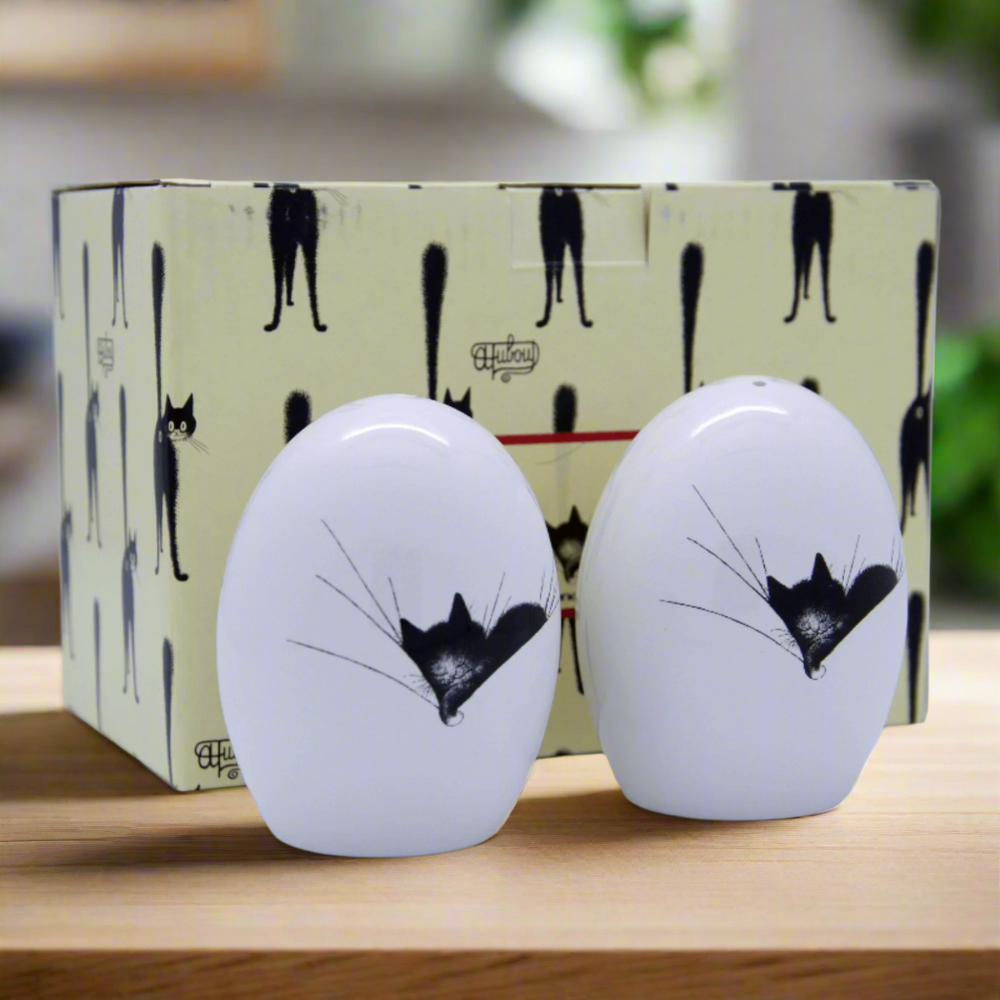 Dubout Cats "Gros Dodo" Ceramic Salt and Pepper Set