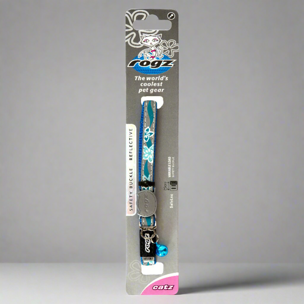 Rogz Blue Night Cat Collar