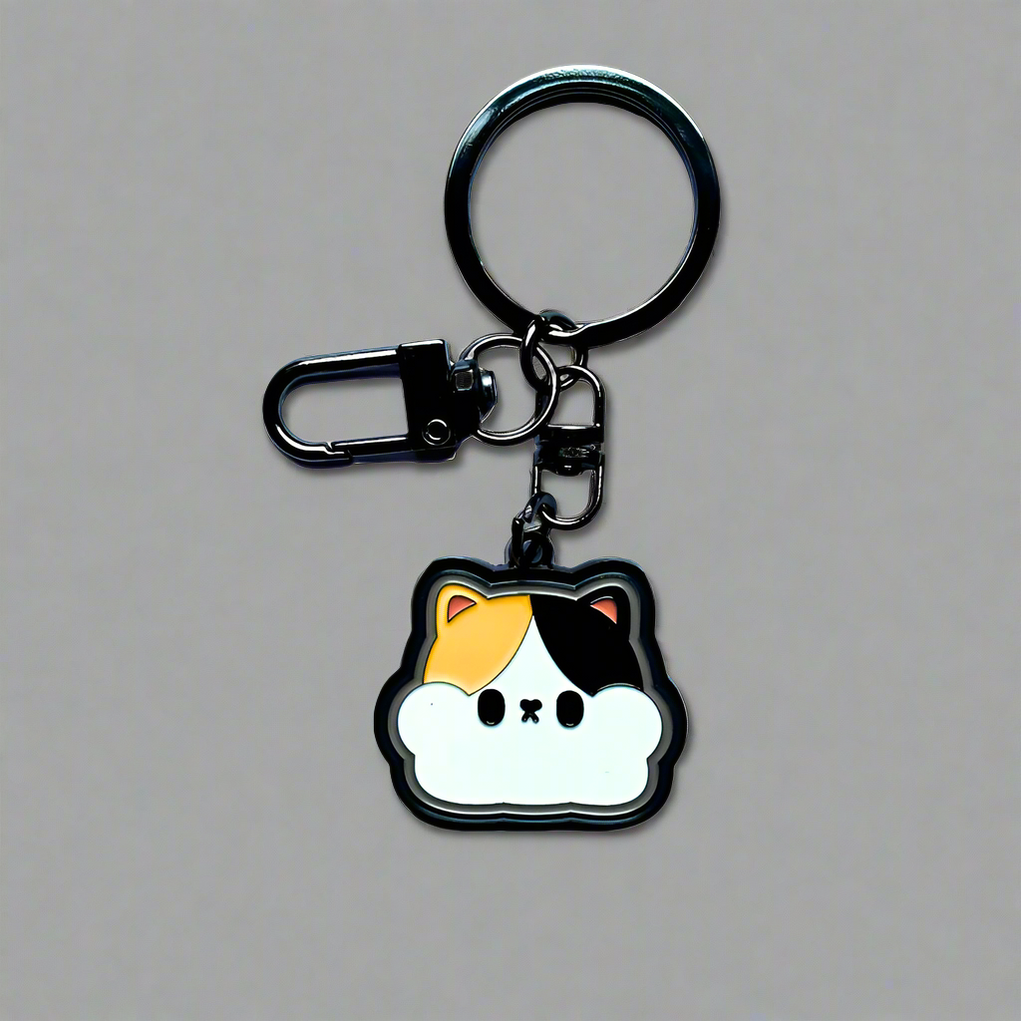 Cat Dad Key Rings KENJI Lucky Cat Enamel Keyring