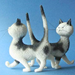 DUB31 Dubout Cats - Heck, the Same Dress Cat Figurine